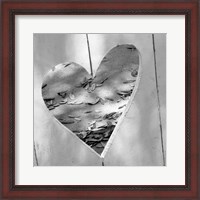 Framed B&W Heart Full of Love