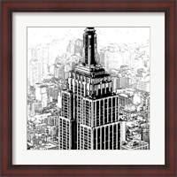 Framed Empire State Sketch
