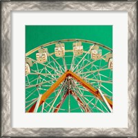 Framed Green Ferris Wheel