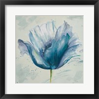 Flower in Blue I Framed Print