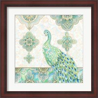 Framed Emerald Peacock II