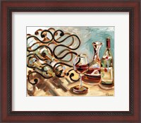 Framed Decanter and Wine