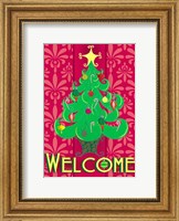 Framed Christmas Tree Welcome