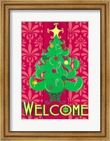 Framed Christmas Tree Welcome