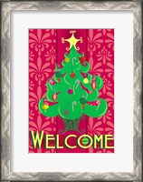 Framed Christmas Tree Welcome