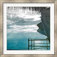 Framed On a Teal Beach II