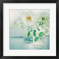 Framed White Peonies