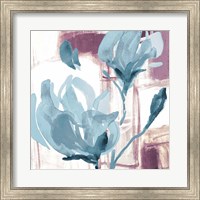 Framed Blue Magnolias I