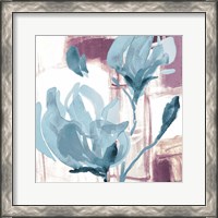 Framed Blue Magnolias I