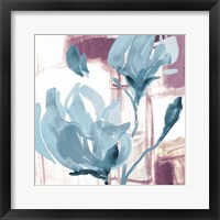 Blue Magnolias I Framed Print