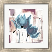 Framed Blue Magnolias II