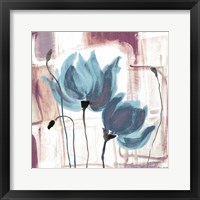 Blue Magnolias II Framed Print
