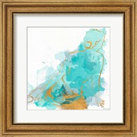 Framed Seated Watercolor Woman I
