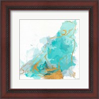 Framed Seated Watercolor Woman I