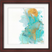 Framed Seated Watercolor Woman II