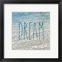 Framed 'Dream In The Ocean' border=