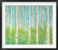 Framed Vibrant Birchwood