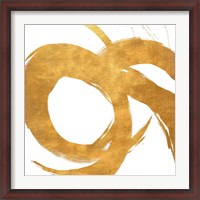 Framed Gold Circular Strokes II