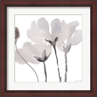 Framed Gray Tonal Magnolias II