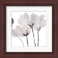 Framed Gray Tonal Magnolias II