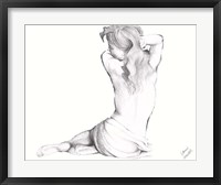 Framed Waking Woman On White II