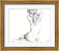 Framed Waking Woman On White II