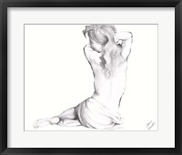 Framed Waking Woman On White II