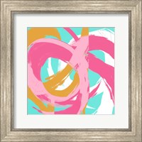 Framed Pink Circular Strokes II