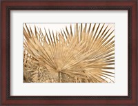 Framed Dry Palm Leaves Panel
