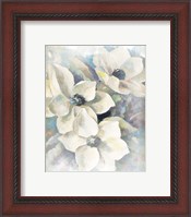 Framed Magnolias Aglow on Abstract II