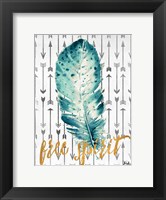 Framed Free Spirit Feather