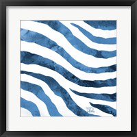 Framed Watercolor Zebra II