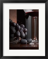 Framed Black Grapes