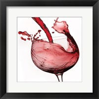 Framed Red Wine Pour 2