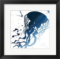 Framed Jellyfish Splatter Indigo