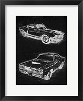 Framed Car Black Print
