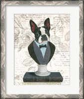 Framed Canine Couture Newsprint I