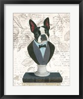 Framed Canine Couture Newsprint I