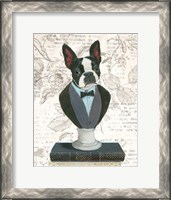 Framed Canine Couture Newsprint I