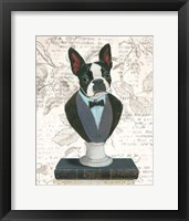 Framed Canine Couture Newsprint I