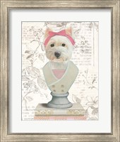 Framed Canine Couture Newsprint II