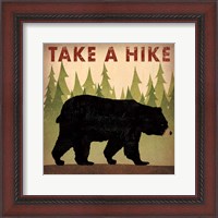 Framed Take a Hike Black Bear
