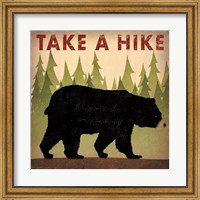 Framed Take a Hike Black Bear