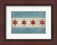 Framed Chicago Flag