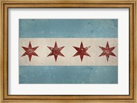 Framed Chicago Flag