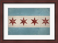 Framed Chicago Flag