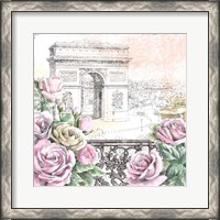 Framed Paris Roses V