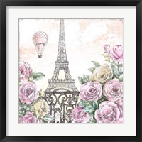 Framed Paris Roses VI