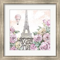 Framed Paris Roses VI