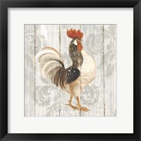 Farm Friend I on Barn Board Framed Print